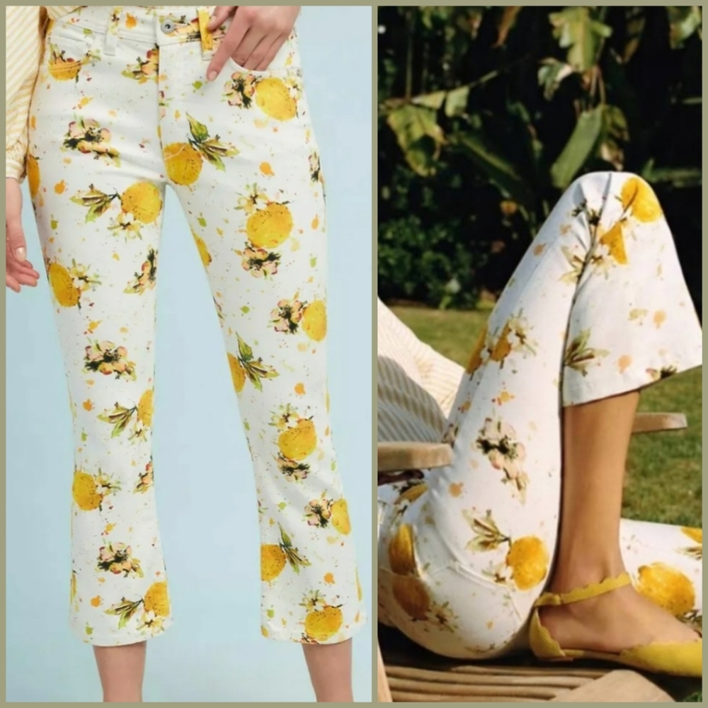 Pilcro Lemon Grove High Rise Crop Jeans Size 25